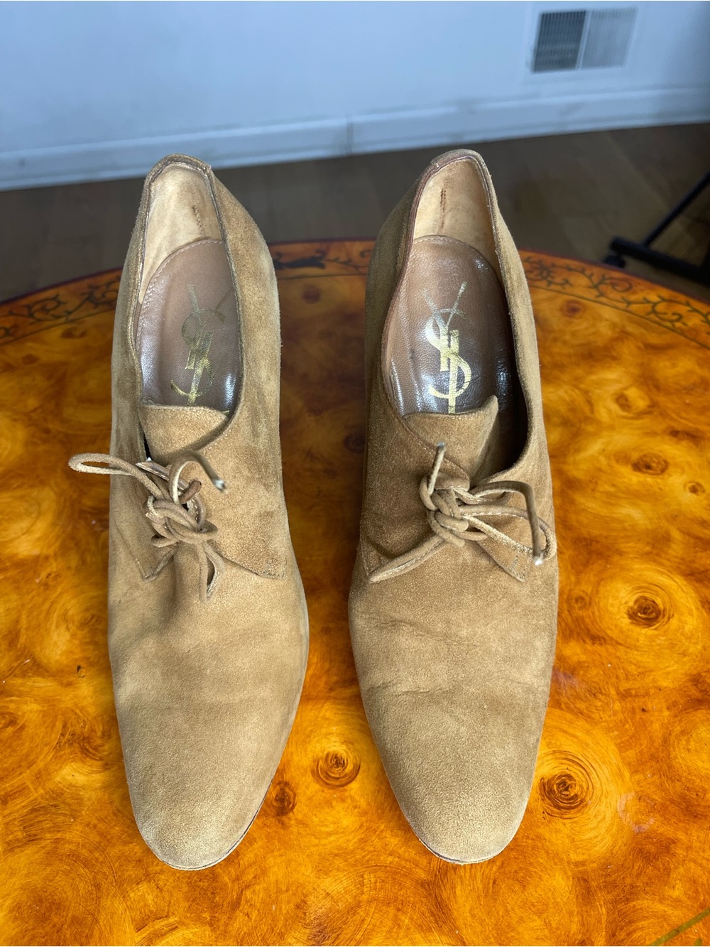 Saint Laurent Tan Suede Chukka Boots - Lace-Up Men’s Boots